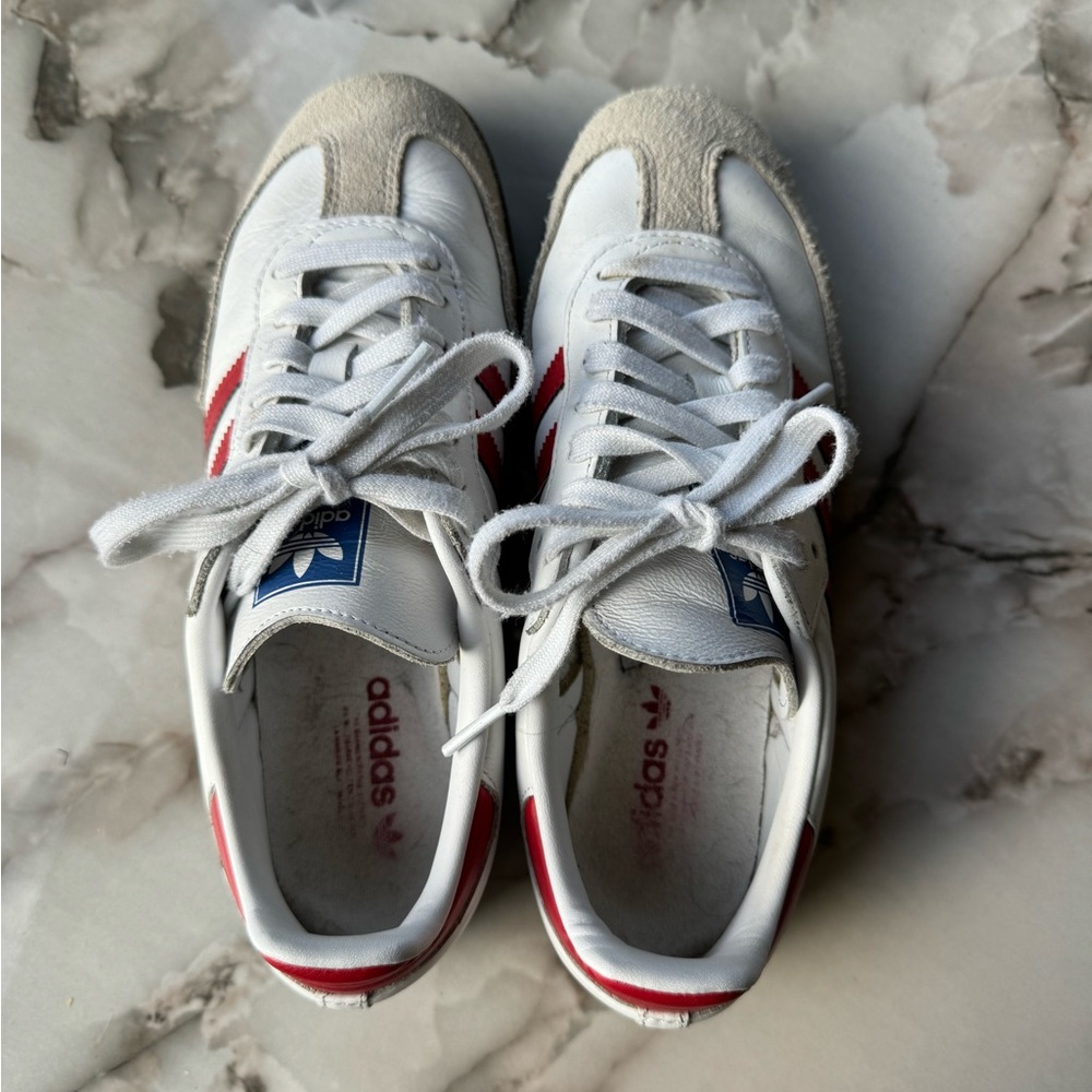 Adidas samba red and white